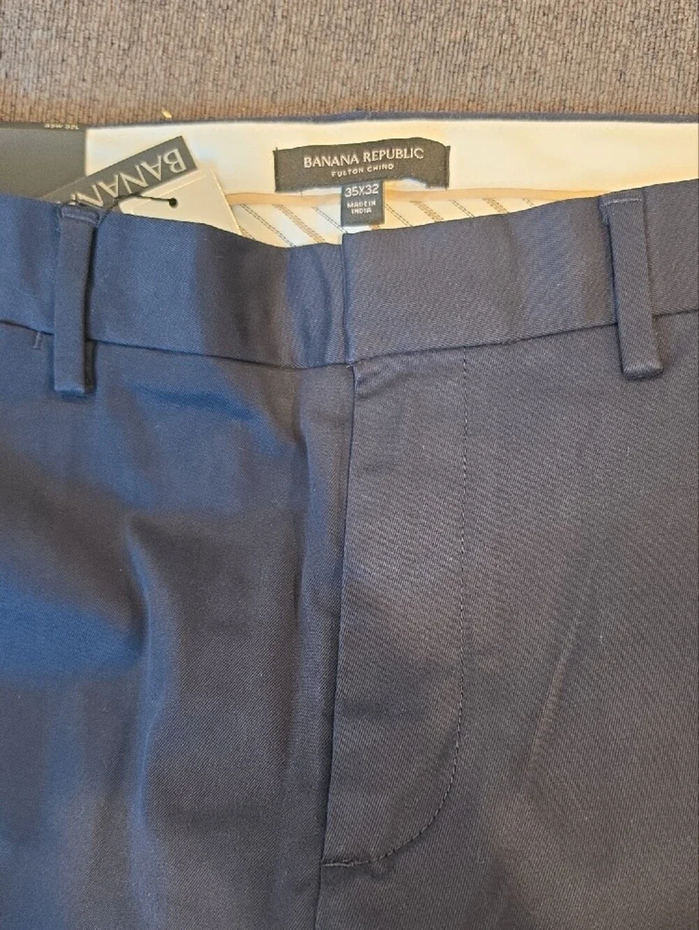 Banana Republic Navy Rapid Movement Chino - Fulton Skinny Fit